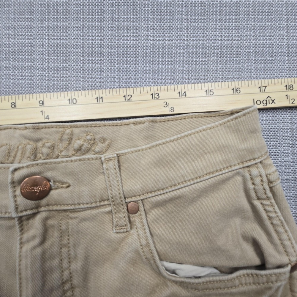 Wrangler Jeans Mens 34x27 Beige Slim Straight Stretch Denim 1088MWZTN Pants - Picture 5 of 13